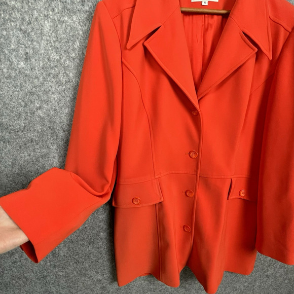 VTG Sam Roberts New York Womens Jacket Sz 16 Bold Sophisticated Made in USA 90s - Picture 2 of 8